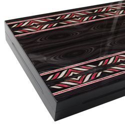GamesDealer / 双陆棋“黑暗装饰”，木头，48x28x6 厘米