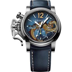 Relógio de pulso mecânico Graham / Swiss Chronofighter 2CVAS.U16A com cronógrafo