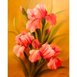 Опт-картина / Painting by numbers 40x50 Pink flower