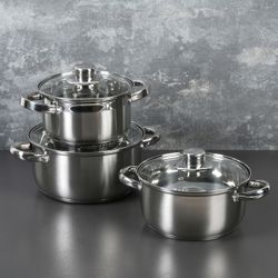 Доляна / Doliana / Set of pots "Grette", 3 pcs: 1.6 l, 2.3 l, 3.2 l