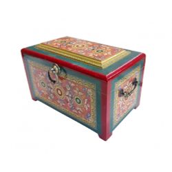Беломорские узоры / Chest wooden "Shenkurskiy painting"