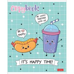 HATBER / Notebook А5, 48 sh., Giá đỡ, lồng, bìa cứng, "THỰC PHẨM SẮP RA MẮT" / 10 chiếc.
