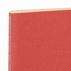 BRAUBERG / Notebook 60 l. checkered cover leatherette under linen, stitching, B5 (179x250mm), CORAL, PASTEL / 2 pcs.