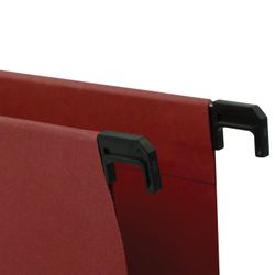 Hanging folder A4/Foolscap (406х245 mm), up to 80 sheets, SET of 10 PCs, red cardboard, BRAUBERG (Italy)