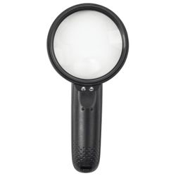 Loupe BRAUBERG, wheel diameter 75 mm, magnification 3 case, black