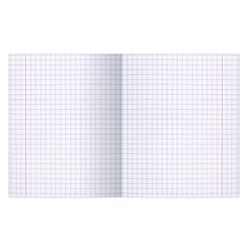 МАЯК / Notebook GREEN cover 12 sh., Large cage with margins, offset / 20 pcs.