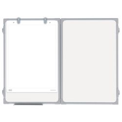 Bảng đánh dấu từ tính 3 phần tử (90x120 / 240 cm), màu trắng, OFFICE, "2x3" (Ba Lan)