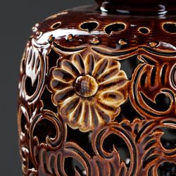 Керамика ручной работы / Table vase "Basket" 22 cm