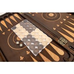 GamesDealer / Backgammon scolpito "Leone 2", Simonyan
