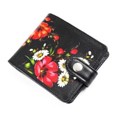 A purse with finished edges "Flowers"
