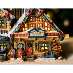 House 'Rest for skiers', light, 17x20.2x11.9 cm, LEMAX