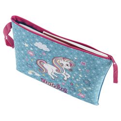 Chemise carnet BRAUBERG, A5, 1 compartiment, tissu, top zip, "Licorne"