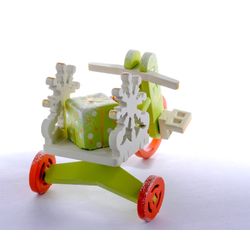Toy Christmas tree "Children's bike with trunk" 90YY61_504 SnowFlake