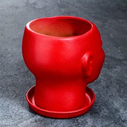 Хорошие сувениры / Chậu trồng cây có hình "Đầu" 15 cm