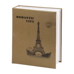 BRAUBERG photo album for 200 photos 10x15 cm, hard cover, "Paris", beige