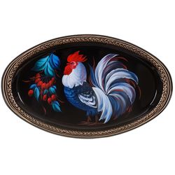 Жостово / Tray, author Shamenkova S. 41x25 cm