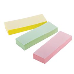 STAFF sticky bookmarks, PASTEL paper, 76х25 mm, 3 colors x 100 sheets