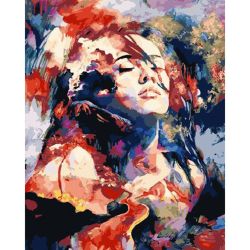 Опт-картина / Painting by numbers 40x50 Girl in dreams