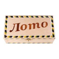 GamesDealer / Russian Lotto "Inlay" in a light wooden box