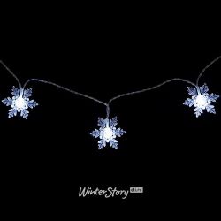 Kaemingk / LED string Snowflake 4.6 m, 24 cold white LED lamps, transparent PVC, controller, IP44