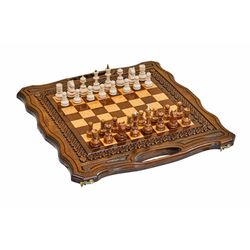 GamesDealer / Шахматы + нарды резные Бриз-2 50, Haleyan