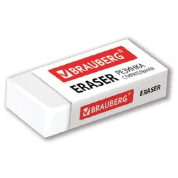 Eraser BRAUBERG EXTRA 45х17х10 mm, paper sleeve, ECO-friendly PVC