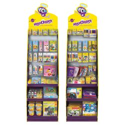 Stand for product outdoor REINFORCED INLANDIA, 200х60х40 cm, 3 shelves, 25 hooks