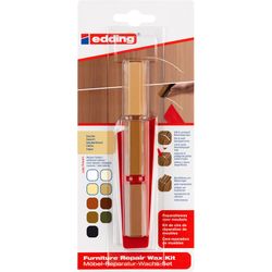 EDDING / Edding / Möbelreparaturwachs-Set, 3 Farbtöne, Blister Eiche