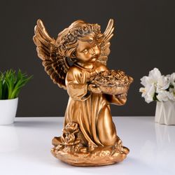 Хорошие сувениры / Figure "Angel with a bowl of flowers" 20x17x32 cm