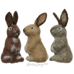 Kaemingk / 圣诞树玩具 Hare Bruns - Foresta di Lana 13 cm，吊坠