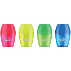 Sharpener BEIFA (Beifa), with the container, oval, plastic, assorted