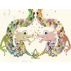 TURNOWSKY / Postcard "Two Dragons"