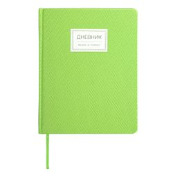 BRAUBERG / Diary 1-11 grade 48 y., Leatherette cover (hard), patch, "BRILLIANT", green / 10 pcs.