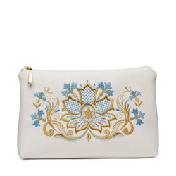 Торжокские золотошвеи / Cosmetic bag with a zipper "Cornflowers"