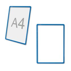 Quadro de PDV para etiquetas de preços, anúncios e anúncios A4, azul, sem protetor de tela