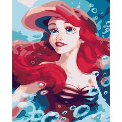 Опт-картина / Painting by numbers 20x30 Little Mermaid