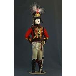 Потешный промысел / Poupée souvenir en porcelaine " Hussard. Costume militaire 1808-1809 "