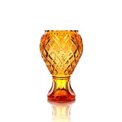 Гусевской Хрустальный завод / Crystal vase for flowers "Lady" large amber