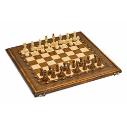 GamesDealer / Chess + backgammon carved "Gambit 1" 60, Simonyan