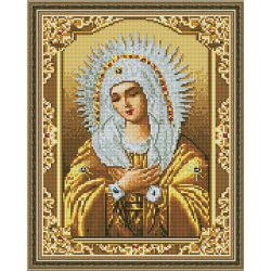 Опт-картина / Mosaico diamante 40x50, strass rotondi Icona della tenerezza della Madre di Dio