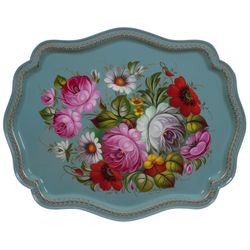 Жостово / Articulated Zhostovo tray 45x36 cm