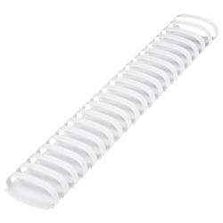 Plastic springs for binding, SET 50 pcs., 51 mm (for stitching 411-450 l.), White, BRAUBERG
