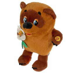 Мульти-Пульти / Multi-Multi / Sounded Stofftier "Winnie the Pooh and all-all-all. Winnie the Pooh mit einer Blume"
