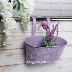 Kaemingk / Hanging planter for the Amalfi balcony 28 * 14 cm lilac, metal