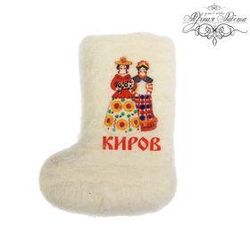 Дымковская глиняная игрушка / Magnet-felt boot "Kirov", set of 3 pcs.
