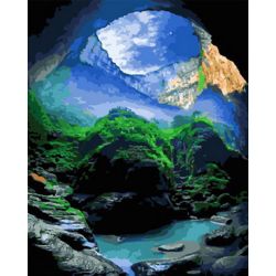 Опт-картина / Peinture par numéros 40x50 Vue de la grotte