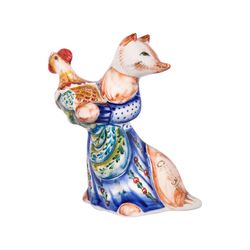 Гжельский Фарфоровый завод / Sculpture Lisa Patrikeevna underglaze colored paints, cobalt