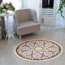 Этель / Carpet "Patterned graphics" d 120 cm, 700g / m2