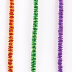 Fio de chenille para criatividade "Fofo", duas cores, 6 cores, 30 unid., 0,6x30 cm, Tipo 2, ILHA DE TESOUROS
