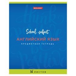 BRAUBERG / Defter konusu BİLGİ PALETİ 36 yaprak, kaplamalı kağıt, İNGİLİZCE, hücre / 28 adet.